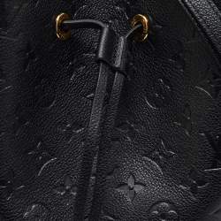 Pre Owned Louis Vuitton Black Monogram Empreinte Leather NeoNoe MM Bag