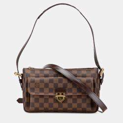 Pre Owned Louis Vuitton Brown Damier Ebene Ravello GM