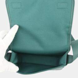 Pre Owned Louis Vuitton Green Monogram Heritage Bosphore Wearable Wallet