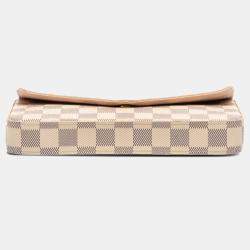 Pre Owned Louis Vuitton White Damier Azur Pochette Felicie