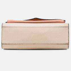 Pre Owned Louis Vuitton Beige Brown Bicolor Leather MyLockMe Chain BB