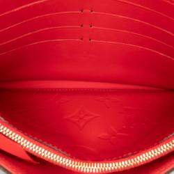 Pre Owned Louis Vuitton Red Monogram Vernis Pochette Felicie