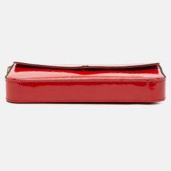 Pre Owned Louis Vuitton Red Monogram Vernis Pochette Felicie