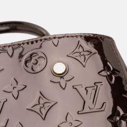 Pre Owned Louis Vuitton Purple Monogram Vernis Montaigne BB