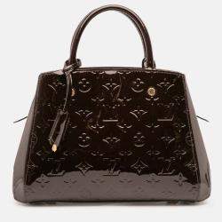 Pre Owned Louis Vuitton Purple Monogram Vernis Montaigne BB