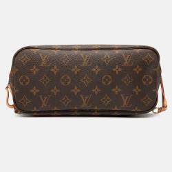 Pre Owned Louis Vuitton Brown Monogram Neverfull PM