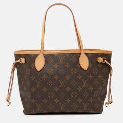 Pre Owned Louis Vuitton Brown Monogram Neverfull PM