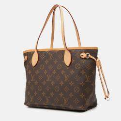 Pre Owned Louis Vuitton Brown Monogram Neverfull PM