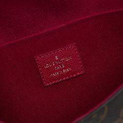 Pre Owned Louis Vuitton Brown Monogram Pochette Felicie