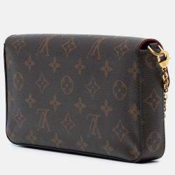 Pre Owned Louis Vuitton Brown Monogram Pochette Felicie