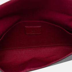 Pre Owned Louis Vuitton Brown Monogram Pochette Felicie