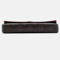 Pre Owned Louis Vuitton Brown Monogram Pochette Felicie