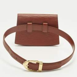 Pre Owned Louis Vuitton Cipango Gold Epi Leather Tilsitt Belt Bag