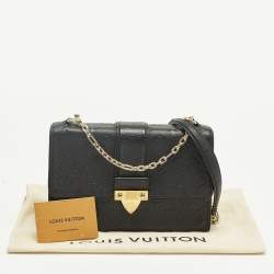 Pre Owned Louis Vuitton Black Monogram Empreinte Leather Saint Sulpice PM Bag