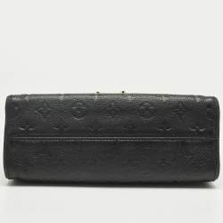 Pre Owned Louis Vuitton Black Monogram Empreinte Leather Saint Sulpice PM Bag