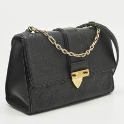 Pre Owned Louis Vuitton Black Monogram Empreinte Leather Saint Sulpice PM Bag