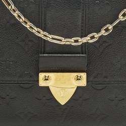 Pre Owned Louis Vuitton Black Monogram Empreinte Leather Saint Sulpice PM Bag