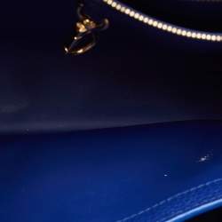 مملوكة مسبقًا Louis Vuitton Blue Taurillon Leather Capucines MM Bag