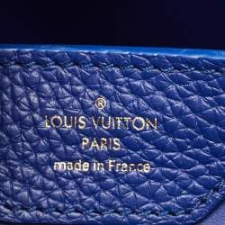 مملوكة مسبقًا Louis Vuitton Blue Taurillon Leather Capucines MM Bag