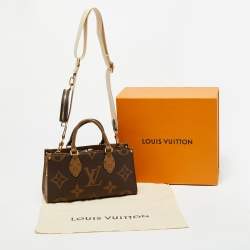Pre Owned Louis Vuitton Monogram Giant Reverse Canvas Onthego East West Bag