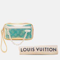 Pre Owned Louis Vuitton White Monogram Prism Pochette Volga