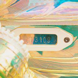 Pre Owned Louis Vuitton White Monogram Prism Pochette Volga