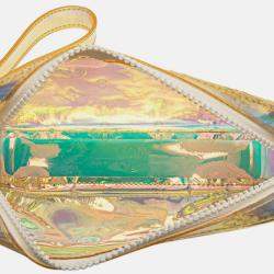 Pre Owned Louis Vuitton White Monogram Prism Pochette Volga