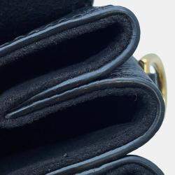 Pre Owned Louis Vuitton Georges Noir Monogram Empreinte Leather Size Mm