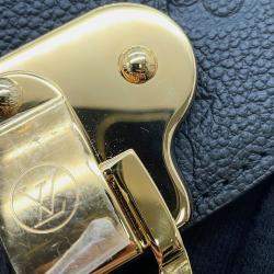 Pre Owned Louis Vuitton Georges Noir Monogram Empreinte Leather Size Mm