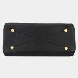 Pre Owned Louis Vuitton Georges Noir Monogram Empreinte Leather Size Mm