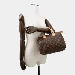 Pre Owned Louis Vuitton Speedy Brown Monogram Size 25