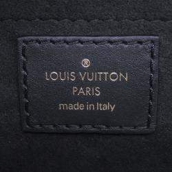 Pre Owned Louis Vuitton New Wave Chain Bag Noir Calf Leather Size MM