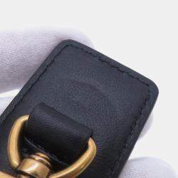 Pre Owned Louis Vuitton New Wave Chain Bag Noir Calf Leather Size MM