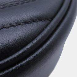 Pre Owned Louis Vuitton New Wave Chain Bag Noir Calf Leather Size MM