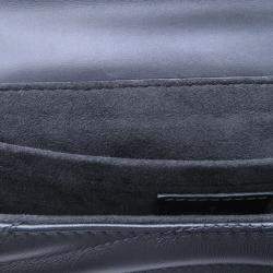 Pre Owned Louis Vuitton New Wave Chain Bag Noir Calf Leather Size MM