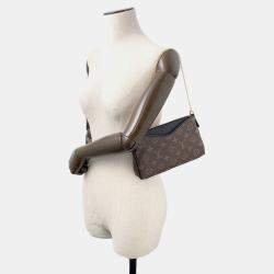 Pre Owned Louis Vuitton Pallas Clutch Noir Monogram