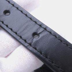 Pre Owned Louis Vuitton Speedy Bandouliere Noir Epi Leather Size 25