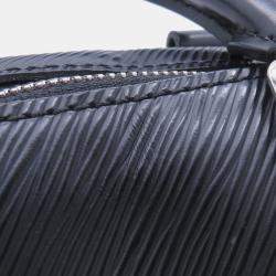 Pre Owned Louis Vuitton Speedy Bandouliere Noir Epi Leather Size 25