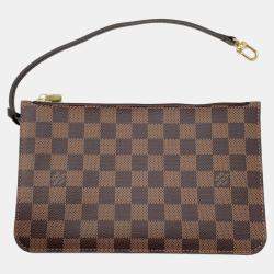 Pre Owned Louis Vuitton Neverfull Cerise Damier Ebene Canvas Size MM