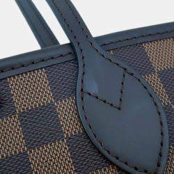 Pre Owned Louis Vuitton Neverfull Cerise Damier Ebene Canvas Size MM