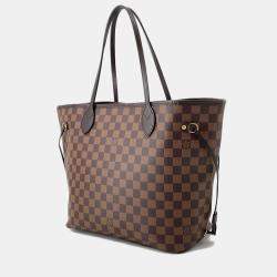 Pre Owned Louis Vuitton Neverfull Cerise Damier Ebene Canvas Size MM
