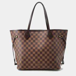 Pre Owned Louis Vuitton Neverfull Cerise Damier Ebene Canvas Size MM