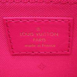 Pre Owned Louis Vuitton Maxi Pochette Accessoires Fuchsia Monogram