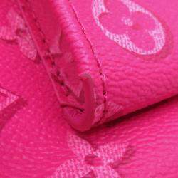 Pre Owned Louis Vuitton Maxi Pochette Accessoires Fuchsia Monogram
