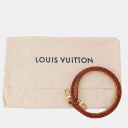 Pre Owned Louis Vuitton Petit Sac Plat Brown Monogram