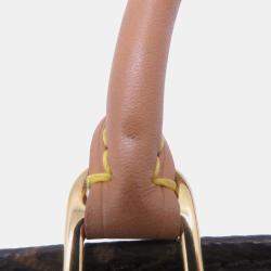 Pre Owned Louis Vuitton Petit Sac Plat Brown Monogram