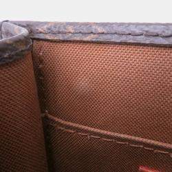 Pre Owned Louis Vuitton Petit Sac Plat Brown Monogram