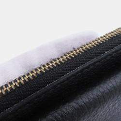 مملوكة مسبقًا محفظة لوي فيتون بورتو كالت ركتو فيرسو نوير مونوجرام إمبريانت جلدية