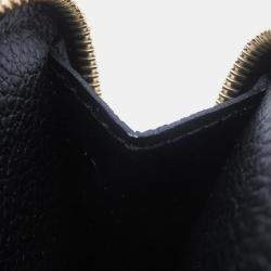 مملوكة مسبقًا محفظة لوي فيتون بورتو كالت ركتو فيرسو نوير مونوجرام إمبريانت جلدية