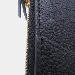 مملوكة مسبقًا محفظة لوي فيتون بورتو كالت ركتو فيرسو نوير مونوجرام إمبريانت جلدية